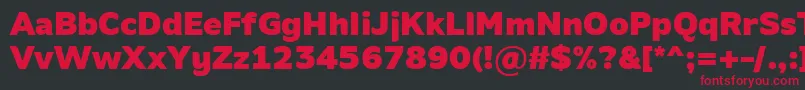 AminoBlack Font – Red Fonts on Black Background