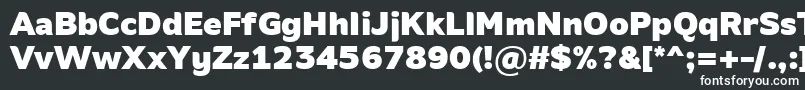 AminoBlack-fontti – valkoiset fontit mustalla taustalla