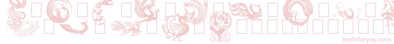 Phoenix Font – Pink Fonts on White Background