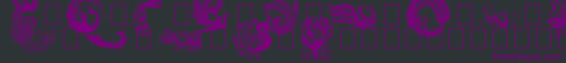 Phoenix Font – Purple Fonts on Black Background