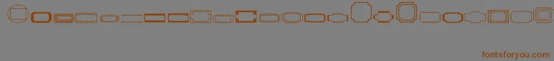 Weitere Informationen zur Borders1-Schriftart Borders1-Schriftart – Braune Schriften auf grauem Hintergrund
