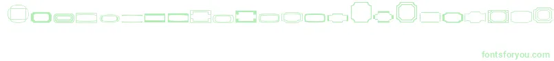 Borders1-Schriftart – Grüne Schriften