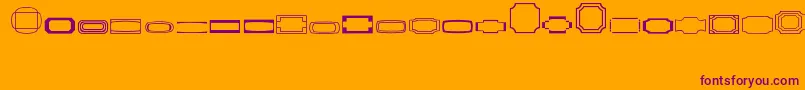 More about Borders1 Font Borders1 Font – Purple Fonts on Orange Background