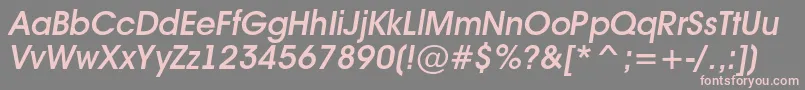 Avant16 Font – Pink Fonts on Gray Background