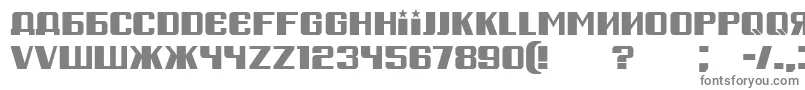 RussianSpring-Schriftart – Graue Schriften auf weißem Hintergrund