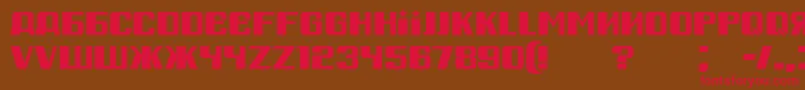 RussianSpring Font – Red Fonts on Brown Background