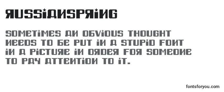 RussianSpring Font