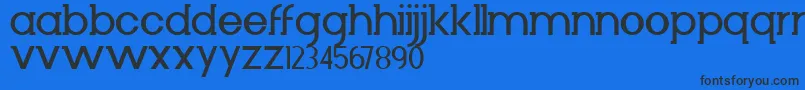 フォントDiminuto – 黒い文字の青い背景