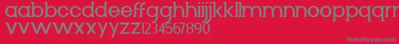 Шрифт Diminuto – серые шрифты на красном фоне