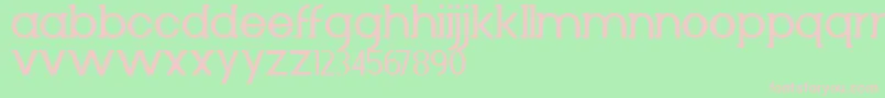 Diminuto Font – Pink Fonts on Green Background