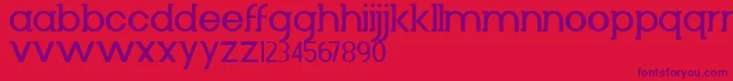 Diminuto Font – Purple Fonts on Red Background