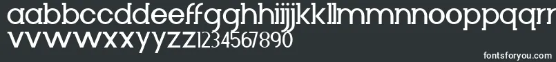 フォントDiminuto – 黒い背景に白い文字