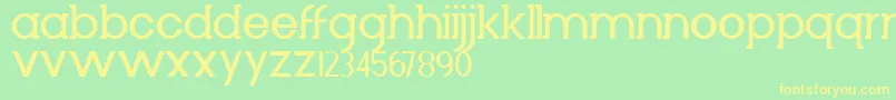 Diminuto Font – Yellow Fonts on Green Background