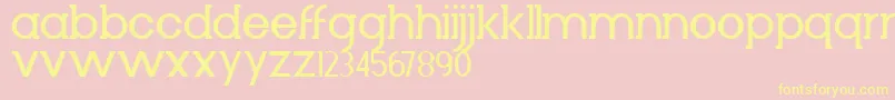 Diminuto Font – Yellow Fonts on Pink Background