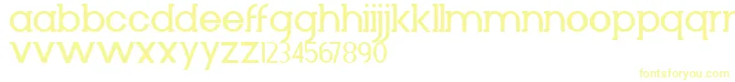 Diminuto Font – Yellow Fonts on White Background