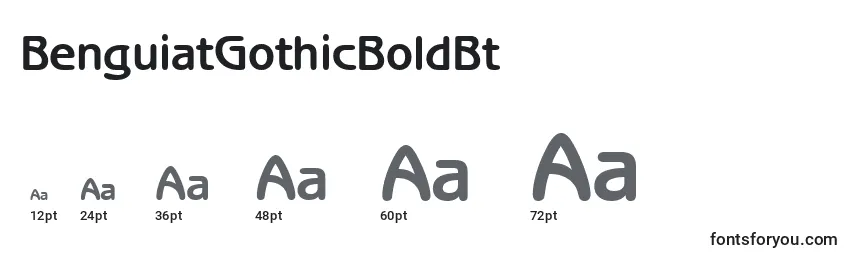 BenguiatGothicBoldBt Font Sizes