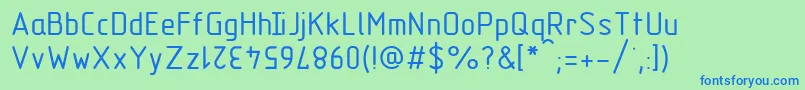 Gost2.30481TypeC Font – Blue Fonts on Green Background