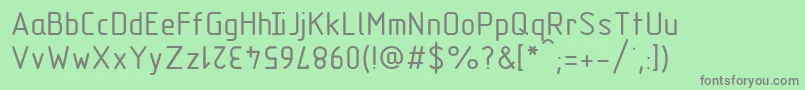 Gost2.30481TypeC Font – Gray Fonts on Green Background