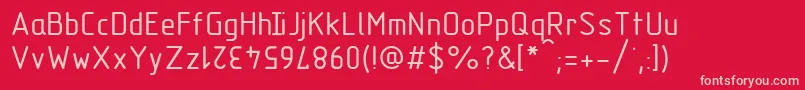 Gost2.30481TypeC Font – Pink Fonts on Red Background