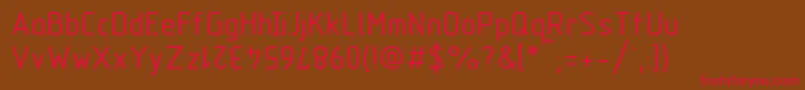 Gost2.30481TypeC Font – Red Fonts on Brown Background