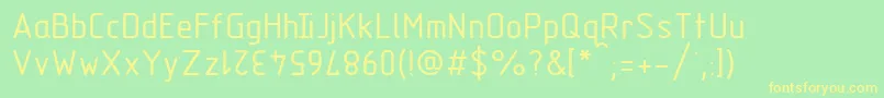 Gost2.30481TypeC Font – Yellow Fonts on Green Background