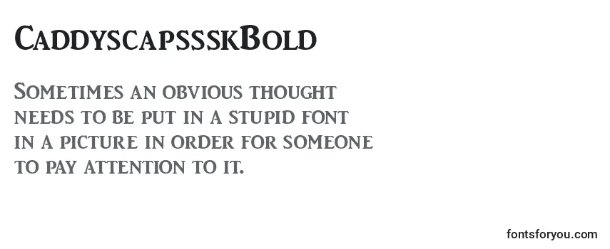 CaddyscapssskBold Font