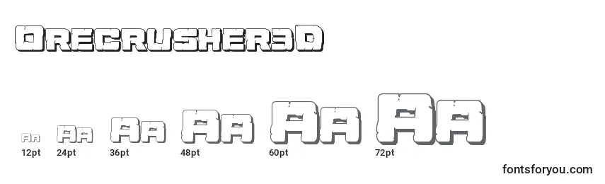Orecrusher3D Font Sizes