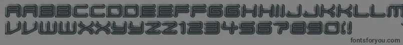 BumpPad Font – Black Fonts on Gray Background