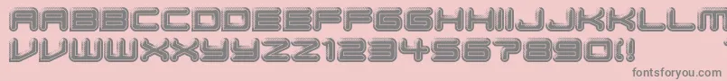 BumpPad Font – Gray Fonts on Pink Background