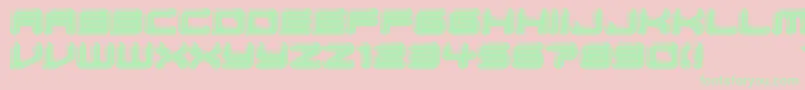 BumpPad Font – Green Fonts on Pink Background