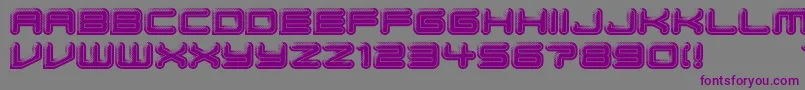 BumpPad Font – Purple Fonts on Gray Background