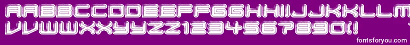 BumpPad Font – White Fonts on Purple Background