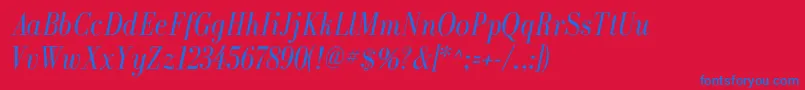 More about GalileoflfItalic Font GalileoflfItalic Font – Blue Fonts on Red Background