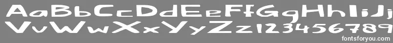 Fatlittlepiggy Font – White Fonts on Gray Background