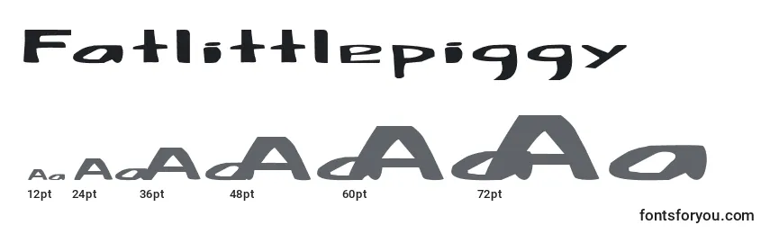 Размеры шрифта Fatlittlepiggy