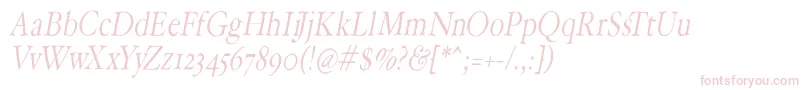 HoffmanflOblique Font – Pink Fonts on White Background