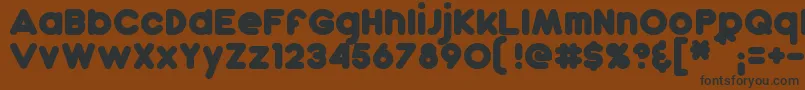 DunkinBold Font – Black Fonts on Brown Background