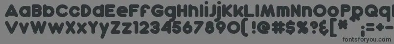 DunkinBold Font – Black Fonts on Gray Background