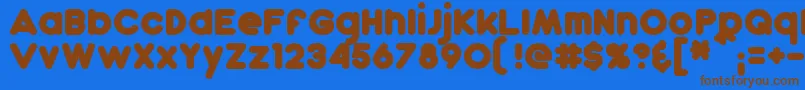 More about DunkinBold Font DunkinBold Font – Brown Fonts on Blue Background
