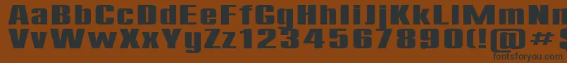Compact200b Font – Black Fonts on Brown Background