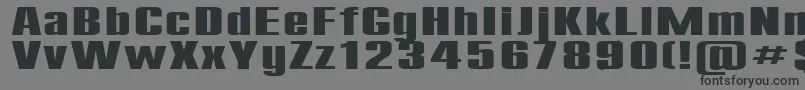 フォントCompact200b – 黒い文字の灰色の背景