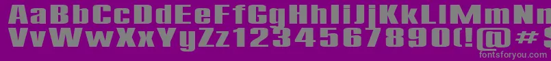 Compact200b Font – Gray Fonts on Purple Background