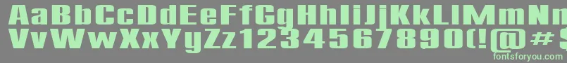 Compact200b-Schriftart – Grüne Schriften auf grauem Hintergrund