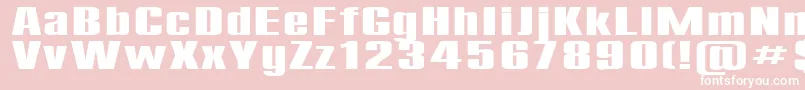 Compact200b Font – White Fonts on Pink Background