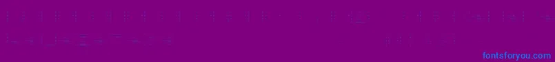 BackToHeavyCoatFatGroundLinesh Font – Blue Fonts on Purple Background