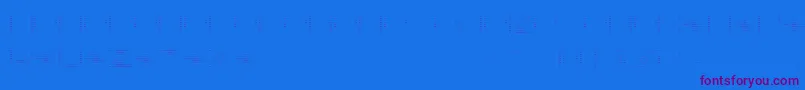 BackToHeavyCoatFatGroundLinesh Font – Purple Fonts on Blue Background
