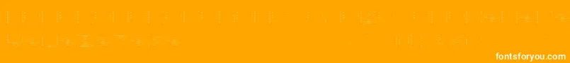 BackToHeavyCoatFatGroundLinesh-Schriftart – Weiße Schriften auf orangefarbenem Hintergrund