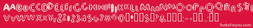 fuente 80db – Fuentes Rosadas Sobre Fondo Rojo