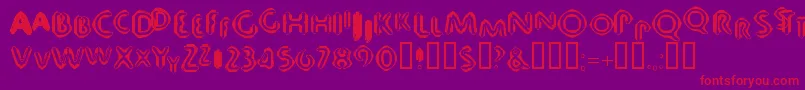 Подробнее о шрифте 80db Шрифт 80db – красные шрифты на фиолетовом фоне