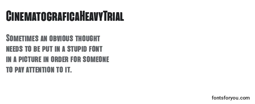CinematograficaHeavyTrial Font